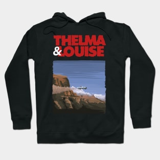 Hand-drawn Thelma and Louise Illustration by Axel Rosito for Burro Tees Hoodie